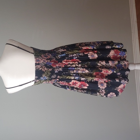 Band of Gypsies | Navy Floral Mini Dress - Picture 10 of 14